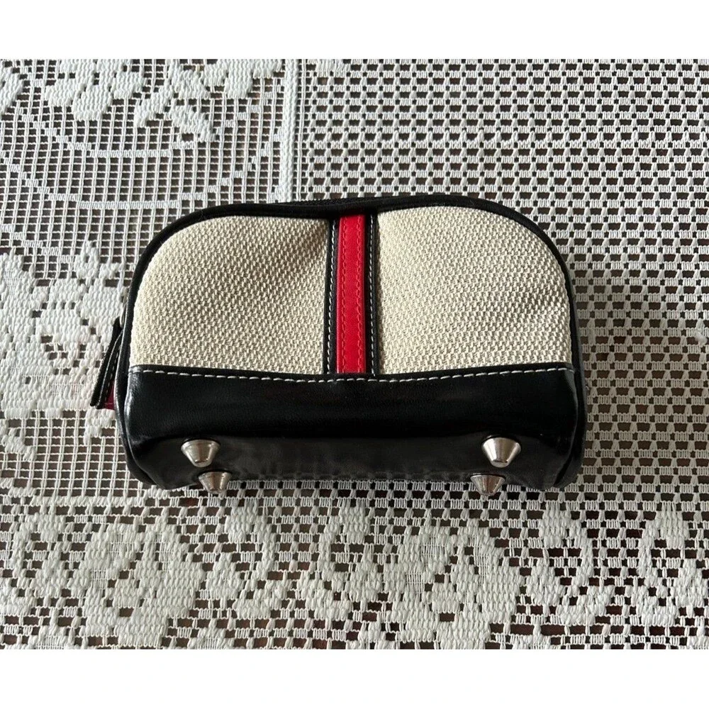 Stylish Black and Red Cosmetic Bag